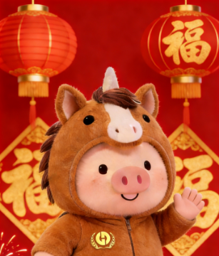 别划走，这只猪想拱进你的红包—— 马年C位，金龙福猪